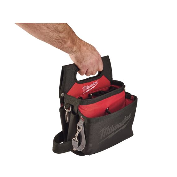 MILWAUKEE 4932500308 elektrikářská brašna na opasek, vyrobena z balistického nylonu, dvojité prošití