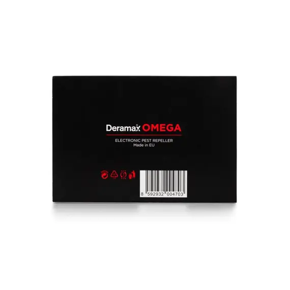 DERAMAX Omega Ultrazvukový plašič kun a hlodavců II. generace s ALCsim, simuluje útok dravců, 450m2