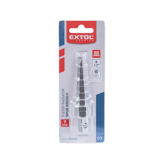 EXTOL PREMIUM klíč na radiátory 9-ti stupňový, 1/2" uchycení, 8816205