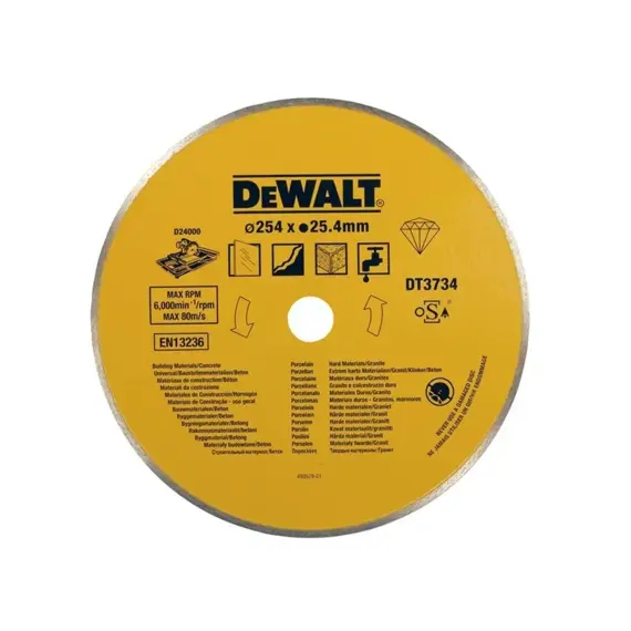 DEWALT DT3734 diamantový kotouč 254 mm na keramické obklady pro D24000, D36000