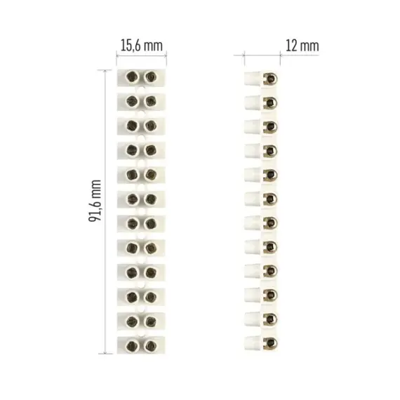 EMOS svorkovnice šroub. 12 PRV. 2,5-4mm2, 32A/450V