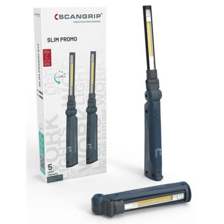 SCANGRIP SET 2* SLIM LED svítilna (6211), 250/500lm, ultratenká,  IP30, 49.0590