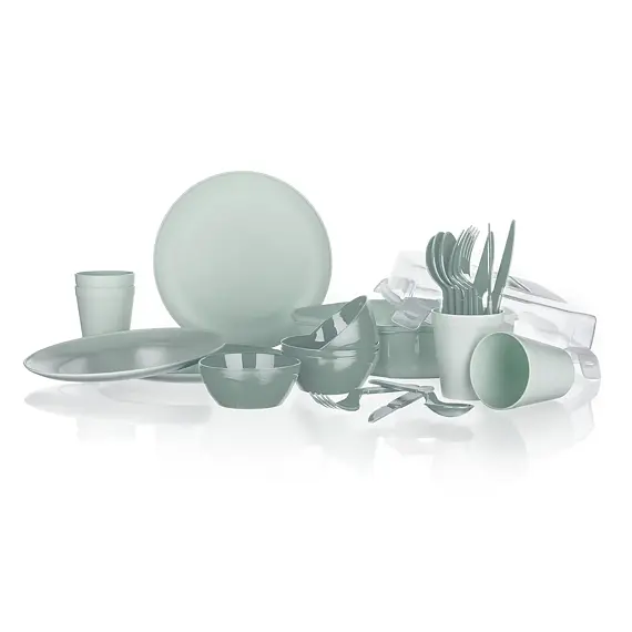 BANQUET nádobí kempingové TRAVE sada 26-dílná pro 4 osoby, PH MINT, 767113