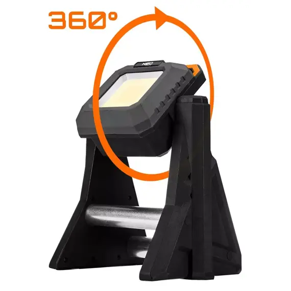 NEO aku reflektor teleskopický LED COB 3000lm, 10Ah USB C, 6500K/2700K, Powerbanka, 99-124