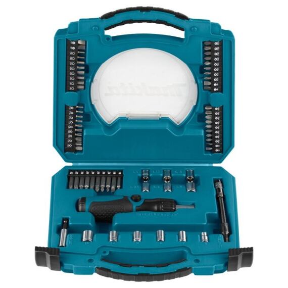 MAKITA D-42020 sada bitů 1/4" a hlavic se šroubovákem 65 ks v plastovém kufru