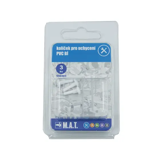 kolíček pro uchycení PVC bílý (3ks), 550493