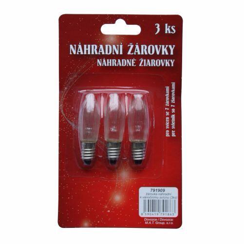 žárovka náhradní k vánočnímu svícnu (3ks) 791909