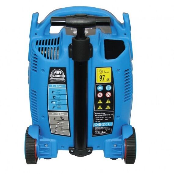 GÜDE kompresor AIRPOWER 200/10/5 1,1kW, 10bar, plnící výkon 148 l/min, objem 5l, 10,6kg