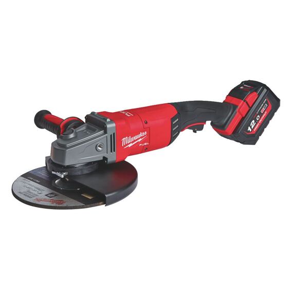MILWAUKEE M18 FLAG230XPDB-121C aku úhlová bruska 230m 18V/1*12Ah, 5,3kg, AV rukojeť, kufr