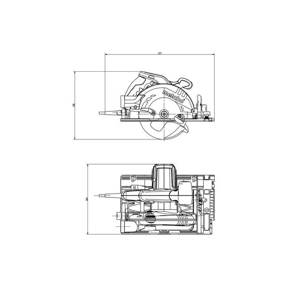 METABO KS 55 FS okružná píla 1200W, 55mm, hliníková základňa 600955000