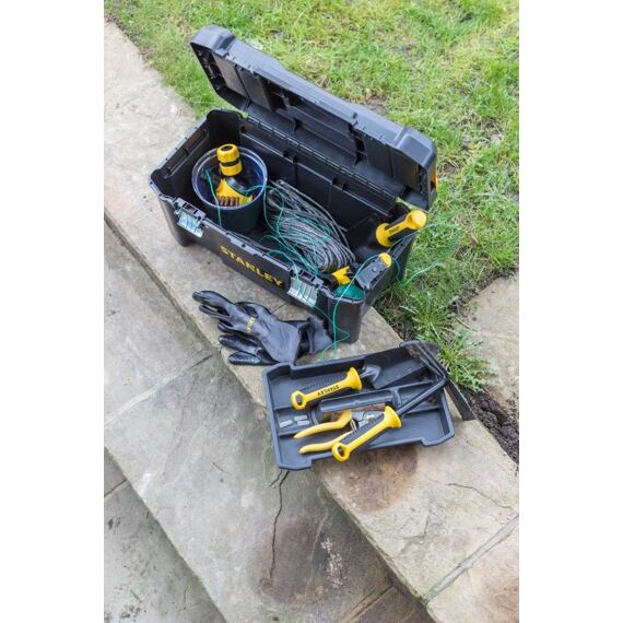 STANLEY STST1-75521 box na nářadí s kovovou přezkou, organizér ve víku, 48*25*25cm