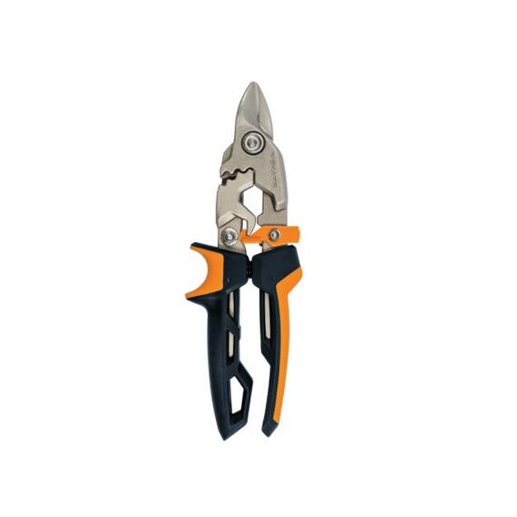 FISKARS 1027212 nůžky na plech s převodem PowerGear, krátké ostří