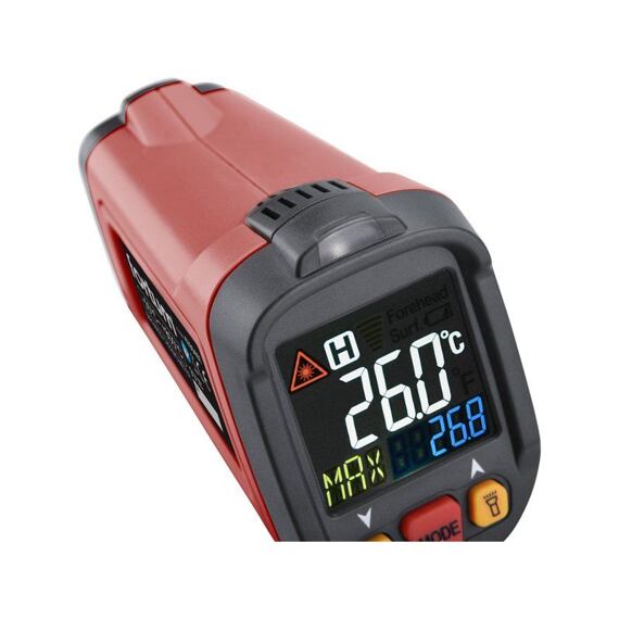 FORTUM teplomer bezkontaktný so sondou, -50 °C až 800 °C 4780401