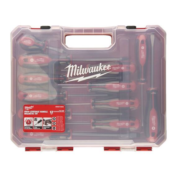 MILWAUKEE 4932472003 sada šroubováků Tri-lobe 12-dílná, PL+PH+PZ, magnet, kufr