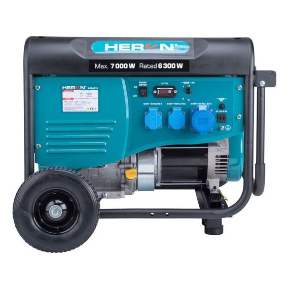 HERON elektrocentrála 230V/32A, max./trvalý výkon 7,0kW/6,3kW, AVR, vhodná pro svařování 8896419