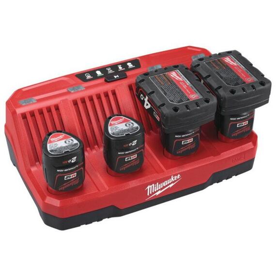 MILWAUKEE 4932430554 nabíjačka M12-C4, sekvenčné nabíjanie