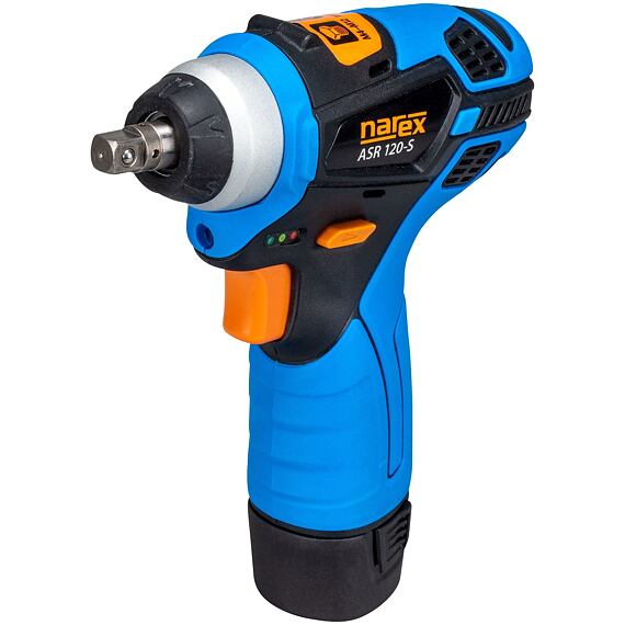 NAREX ASR 122-S BMC, aku rázový utahovák 12V/2*2Ah, 139Nm, 3/8", kufr