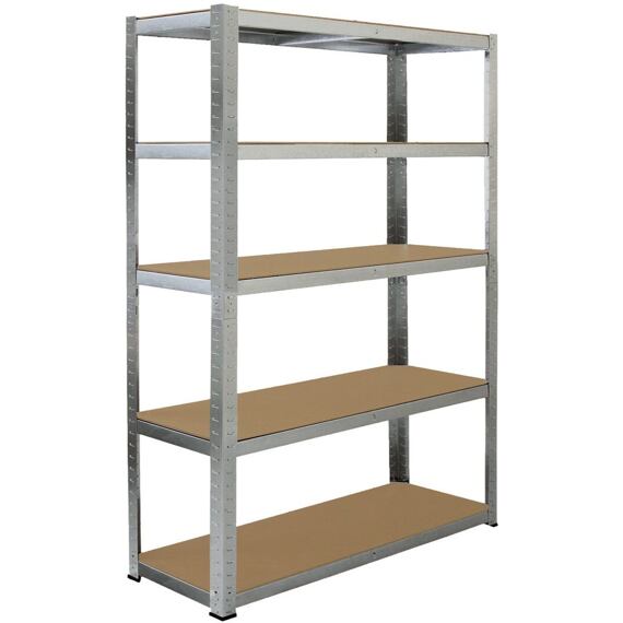 FIELDMANN FDR 1820 regál kovový 5 políc MDF dosky, 180*120*40 cm, zaťaženie police max.175 kg