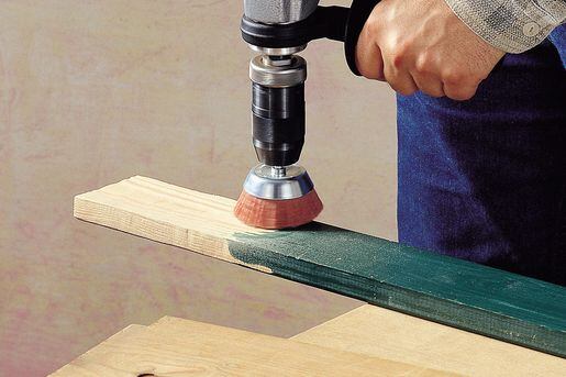 WOLFCRAFT nylonová kefa hrnčeková tvrdá pr.45mm, stopka 6mm šesťhran 1505000