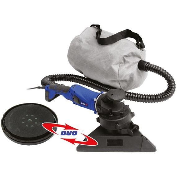 DEDRA brúska na sadrokartón 1010W DUO SYSTEM kotúč 225mm + trojuholník 285mm DED7763