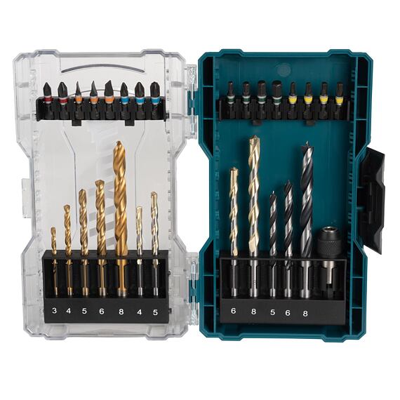MAKITA E-07054 sada příslušenství vrtáky do zdiva+do kovu+do dřeva, bity PH+PZ+PL+TRX+IMBUS