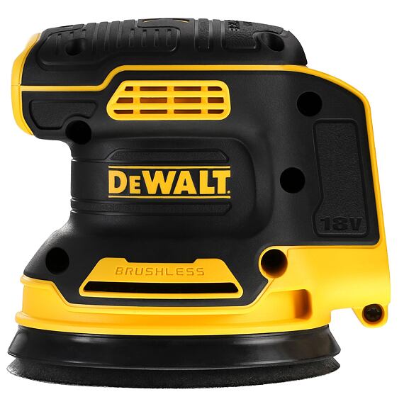 DeWalt DCW210NT aku excentrická bezuhlíková bruska 125mm, 18V, nastavitelná hlava, bez baterie, kufr