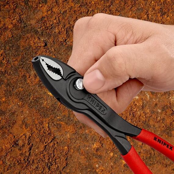 KNIPEX kleště s posuvným kloubem TwinGrip 200mm VÁNOČNÍ EDICE, čelní a boční úchop 8201200S02