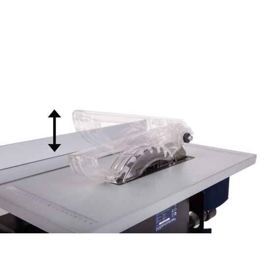 FERM stolní pila 230V, 800W, výška řezu 43mm, kotouč 200*2,4*16mm, naklopení 45°, TSM1036