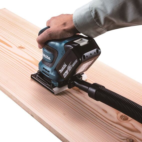 MAKITA DBO480Z aku vibrační bruska LXT 18V, 114*102mm, suchý zip, 11000/14000 ot./min.
