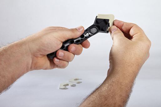WOLFCRAFT sada škrabek pro opravu starých silikonových spár, nůž + stěrka s nástavci, 4364000