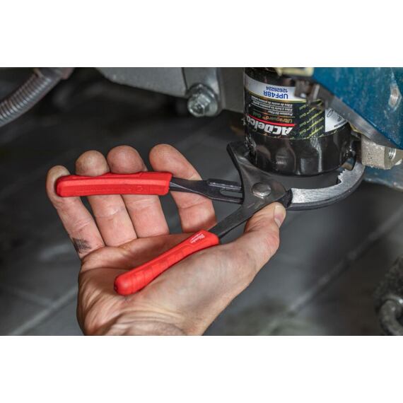 MILWAUKEE 4932492511 kleště na PVC/olejové filtry, rozpětí 89mm, kovaná konstrukce