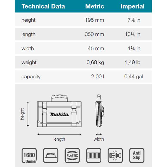 MAKITA E-15506 organizér 350*45*195mm