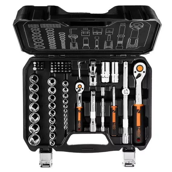 NEO TOOLS gola sada 1/2"-1,4", 73-dílná, 10-054