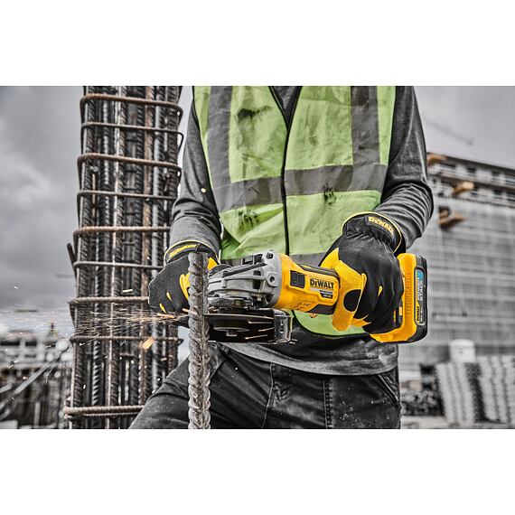 DeWalt DCG405H2T aku bezuhlíková úhlová bruska 125mm, 18V/2*5Ah PowerStack, kufr TSTAK