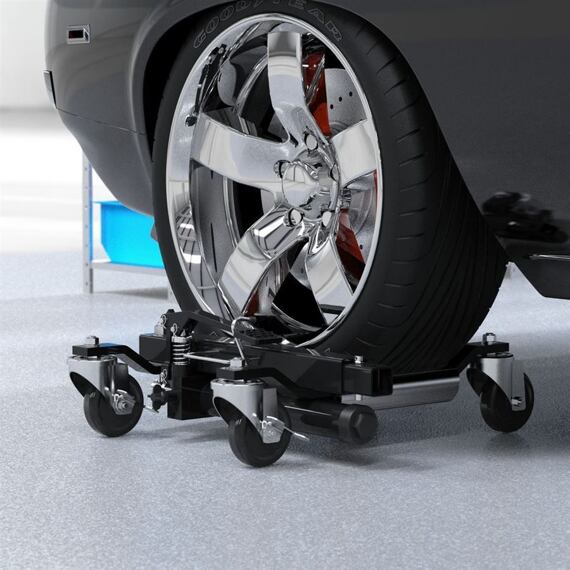 GÜDE GHRH 680/300AL hydraulický kolečkový zvedák pro přesun auta, nosnost 680kg, výška 150mm 18054