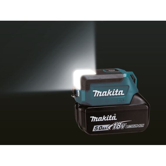 MAKITA DML817 aku svítilna LED 18V LXT, 300lm kombi svícení, 150lm čelní/horní svícení, bez baterie