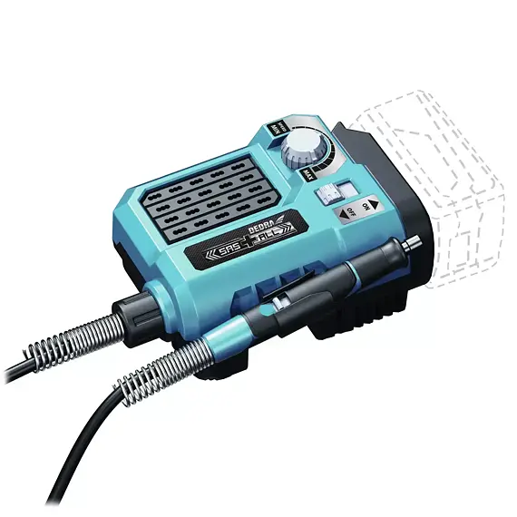 DEDRA aku mini bruska 18V, 5000-33000 ot./min., včetně příslušenství, ohebná hřídel, DED6903