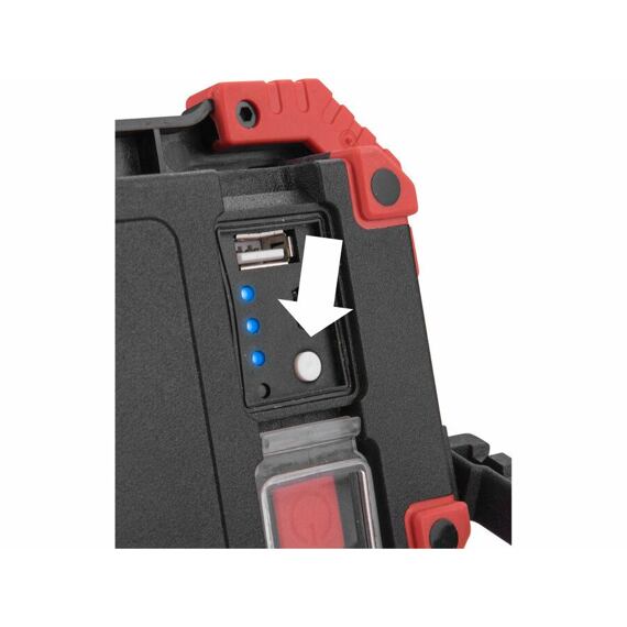 EXTOL Light LED aku reflektor 10W, 1000lm, přenosný, 3,7V/4,4Ah 43272