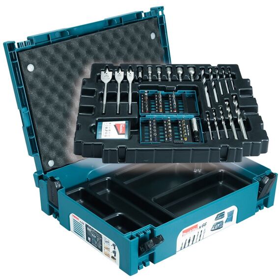 MAKITA B-43044 sada bitů a vrtáků, systainer, 66ks