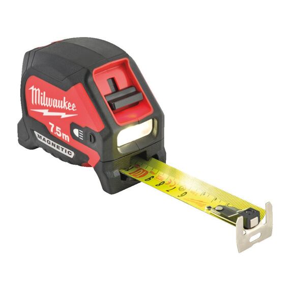 MILWAUKEE 4932492469 LED magnetický svinovací metr 7,5m, 100lm
