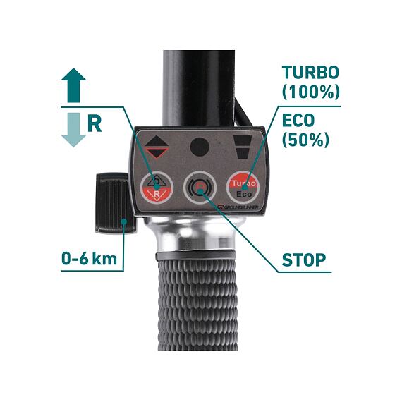 EXTOL INDUSTRIAL fúrik AKU 40V/6Ah, dvojkolesový, nosnosť 260kg, 100l, 0-6km/h