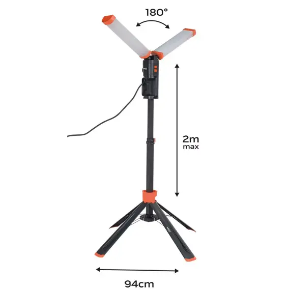 NEO svítilna DUO na stojanu 230V, 2*4300lm, otočné o 360°, 99-099