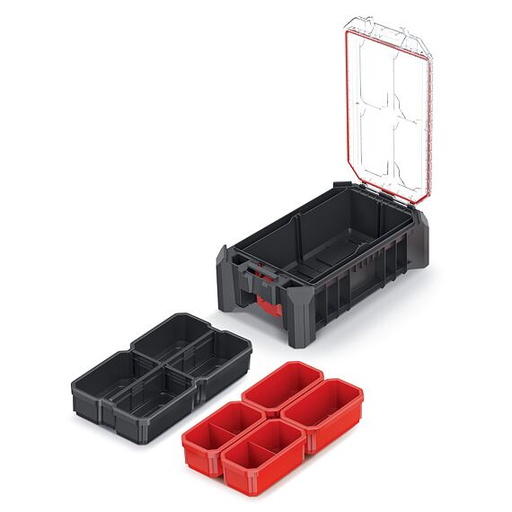 KISTENBERG organizér MSX 228*368*126mm, čierny, vyberateľné boxy