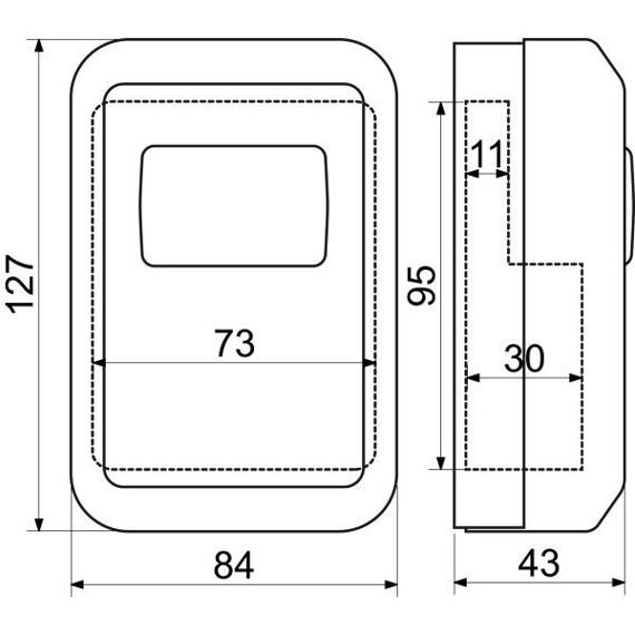 RICHTER box na klíče 87*127*44mm, zamykací 4-číselný kód