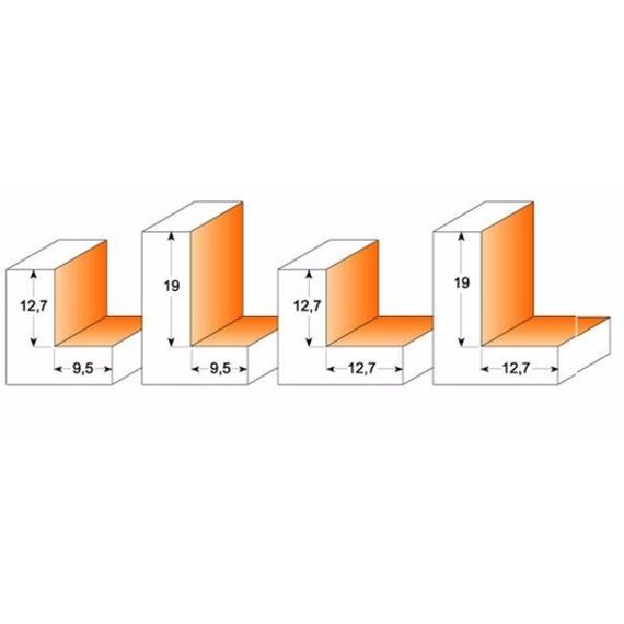 CMT fréza falcovací na polodrážku H12,7 D34,9*19 S=12 HM C93585111