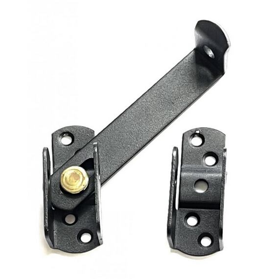 závora okenní 110mm, černá, ZKO