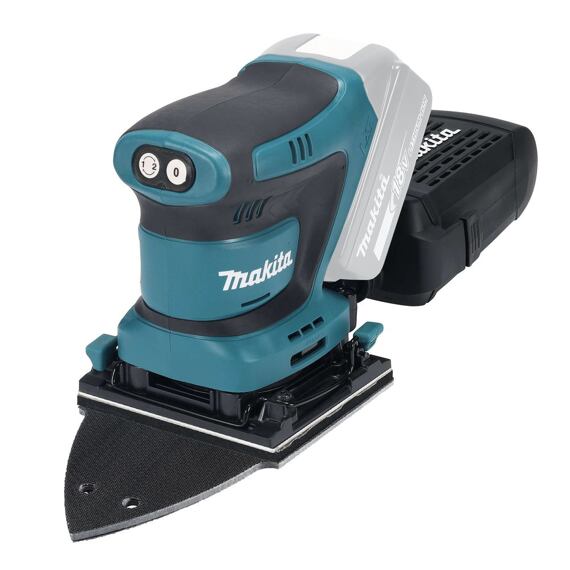 MAKITA DBO480Z aku vibrační bruska LXT 18V, 114*102mm, suchý zip, 11000/14000 ot./min.