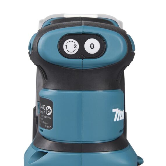 MAKITA DBO480Z aku vibrační bruska LXT 18V, 114*102mm, suchý zip, 11000/14000 ot./min.