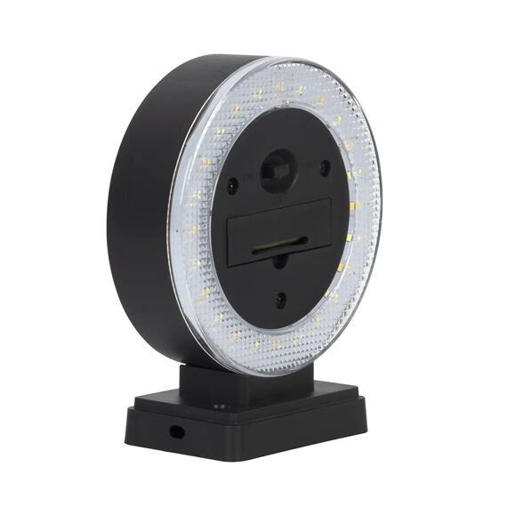osvětlení solární na zeď 14*11,3*5,3cm, 24 LED, PH, černé, 797469