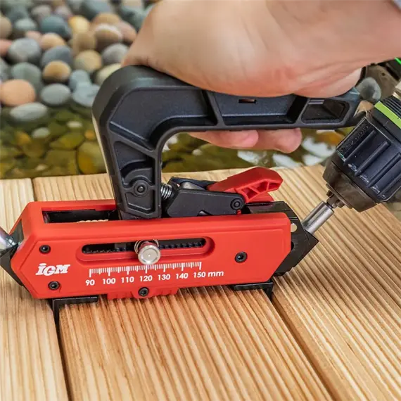 IGM Přípravek na montáž terasových prken bez viditelných spojů, pro prkna 90-150mm, VP-DJ